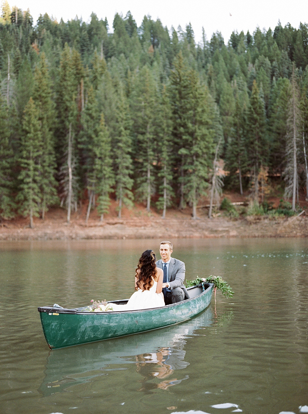 Tibble Fork Reservoir Canoe Engagement Session | Utah SLC Vail Colorado Wedding Photographer | Callie Manion Photography | www.calliemanionphotography.com
