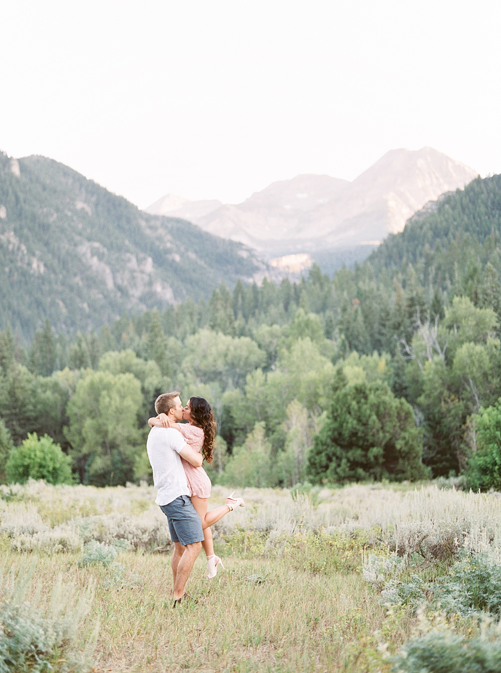 Tibble Fork Reservoir Canoe Engagement Session | Utah SLC Vail Colorado Wedding Photographer | Callie Manion Photography | www.calliemanionphotography.com