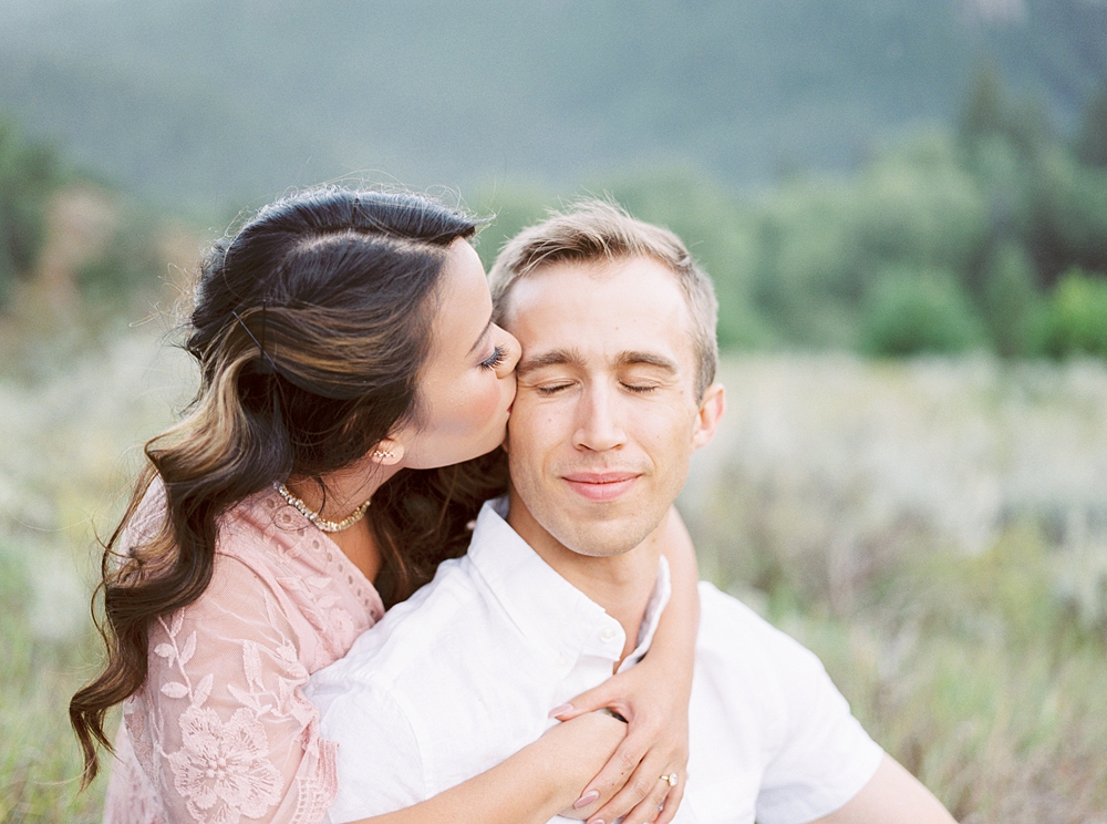 Tibble Fork Reservoir Canoe Engagement Session | Utah SLC Vail Colorado Wedding Photographer | Callie Manion Photography | www.calliemanionphotography.com