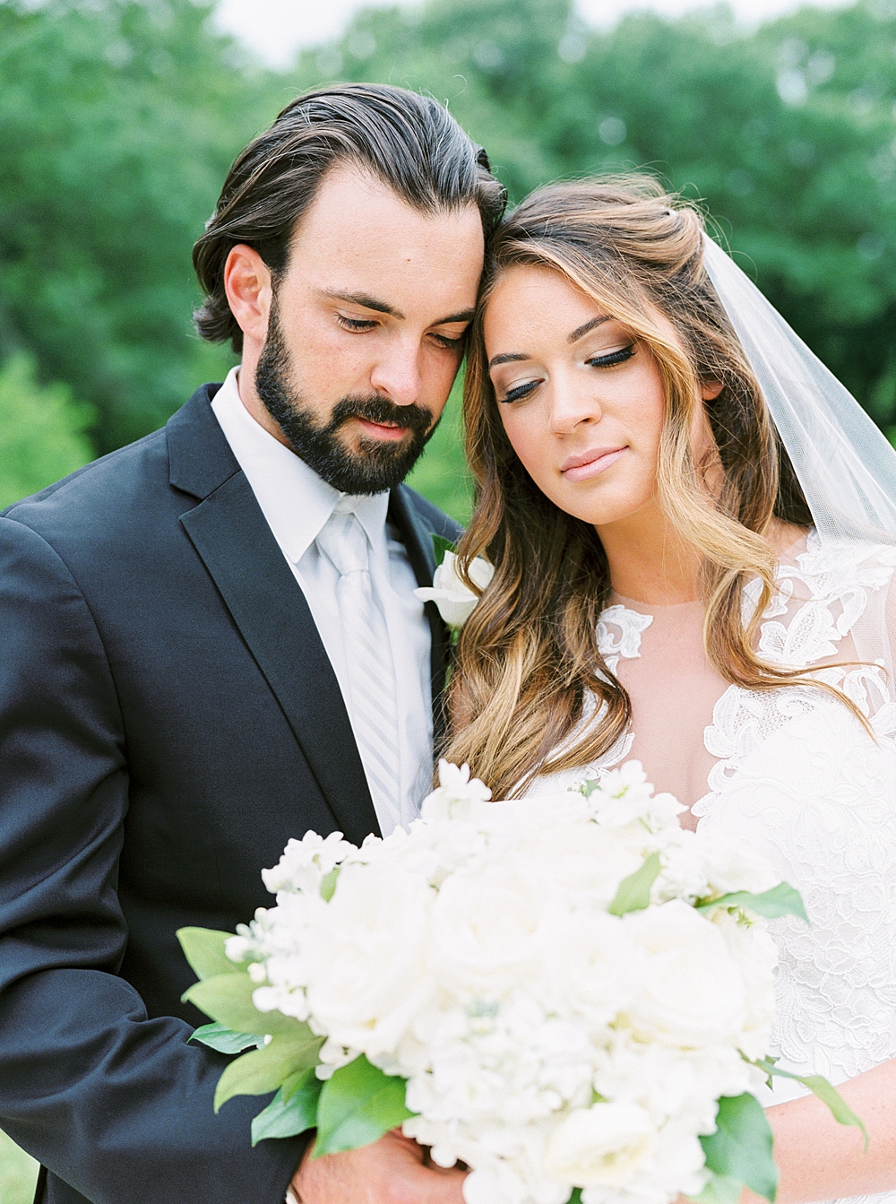 Beautiful Fine Art Bride & Groom Wedding by Film Wedding Photographer Callie Manion Photography