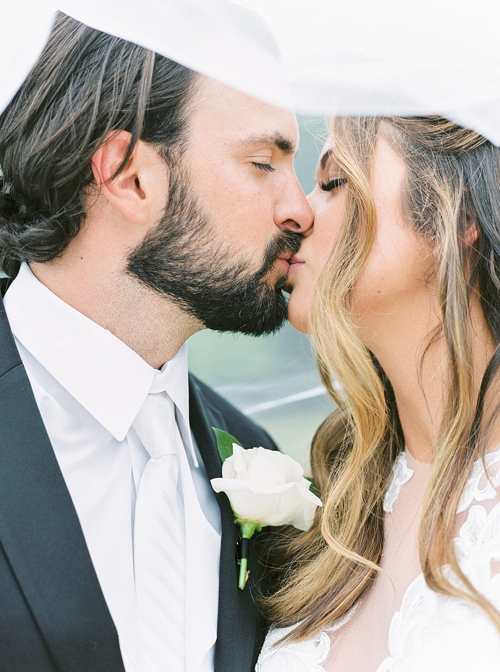Beautiful Fine Art Bride & Groom Wedding by Film Wedding Photographer Callie Manion Photography