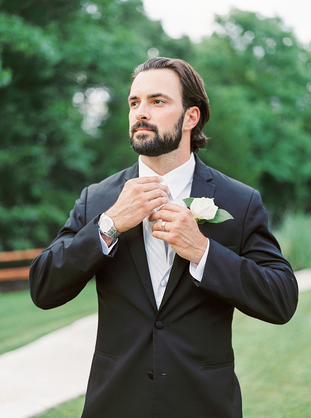 Beautiful Fine Art Bride & Groom Wedding by Film Wedding Photographer Callie Manion Photography