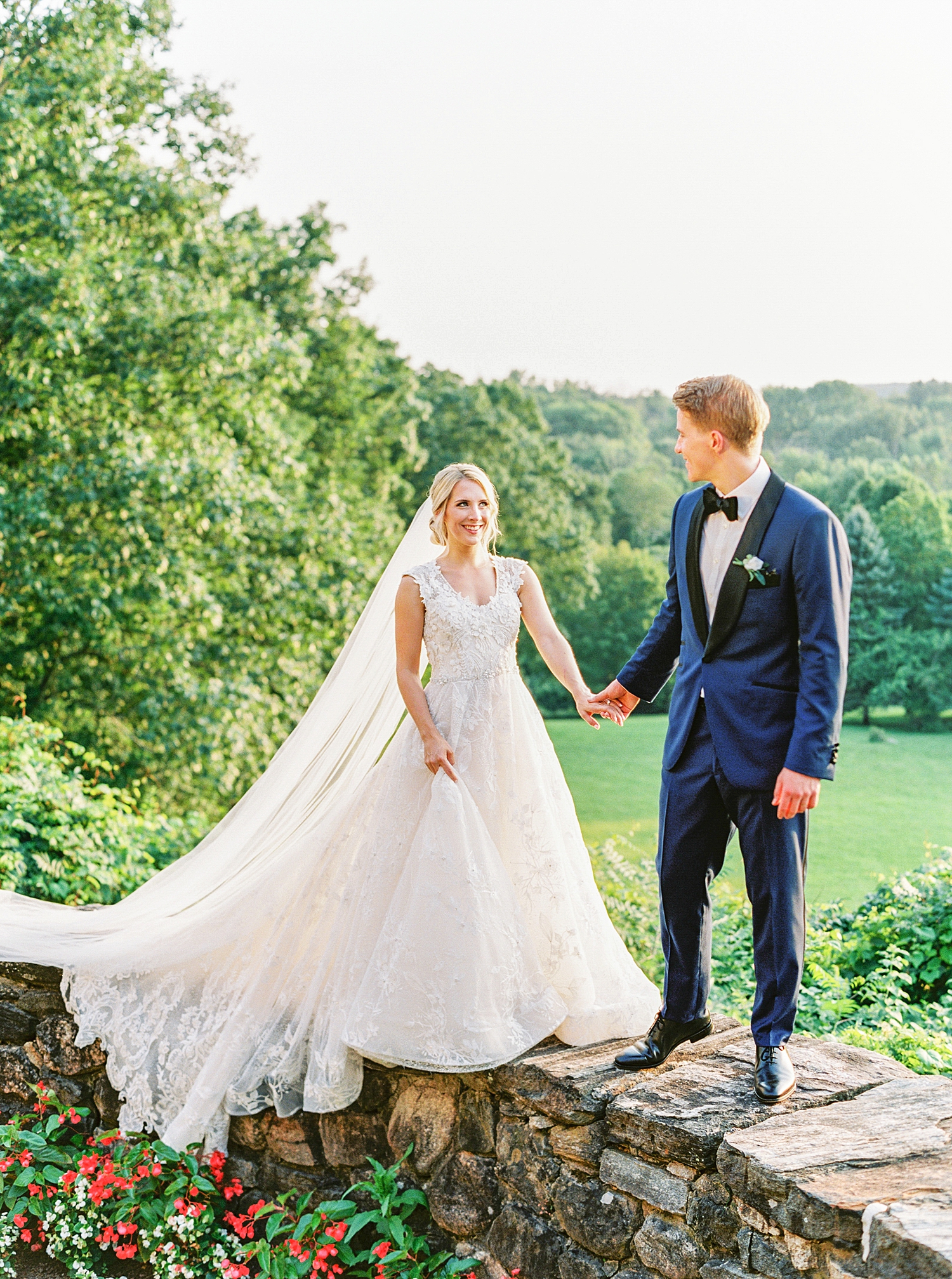 Le Chateau New York Film Wedding Photographer, Summer Garden Wedding, Callie Manion Photography, Philadelphia Wedding Photographer