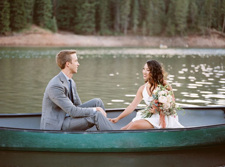 Tibble Fork Reservoir Canoe Engagement Session | Utah SLC Vail Colorado Wedding Photographer | Callie Manion Photography | www.calliemanionphotography.com