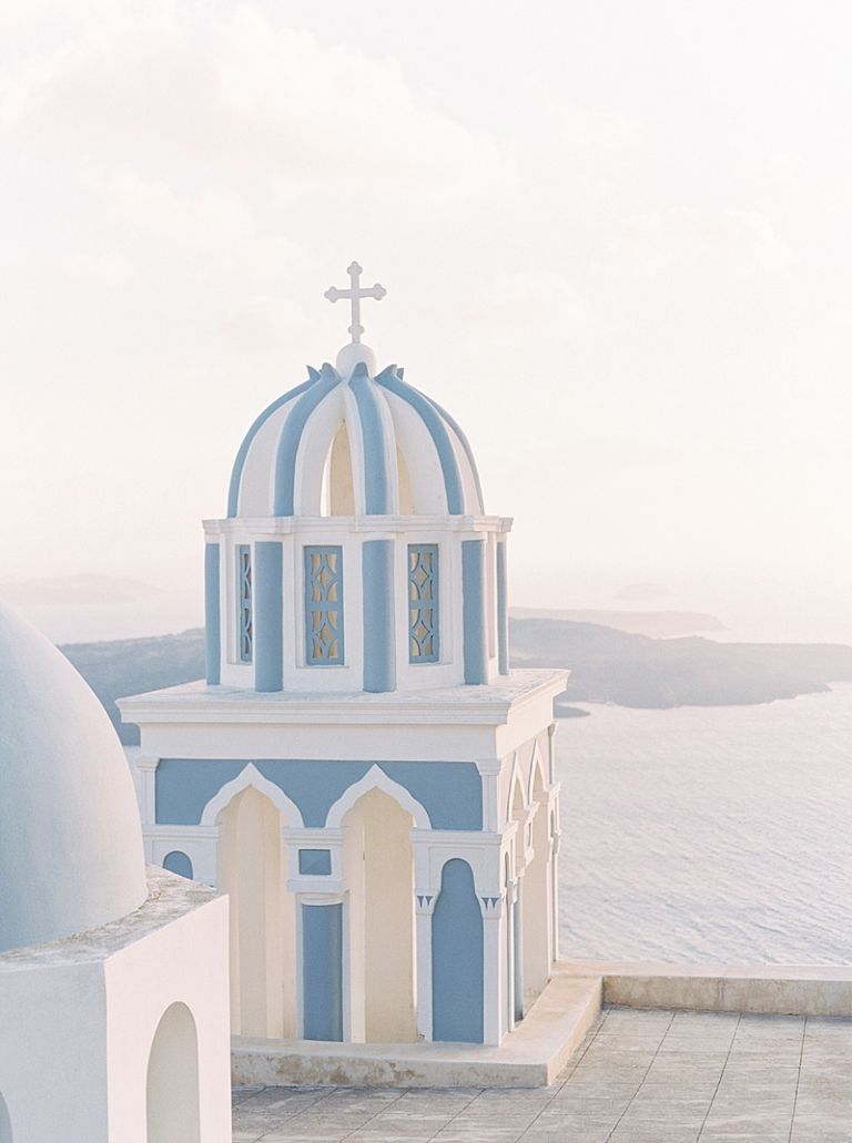 Oia Santorini Greece Destination Wedding Island Elopement, Film Travel Photography