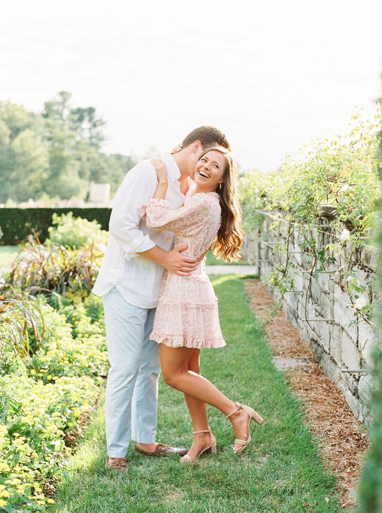 www.calliemanionphotography.com || Philadelphia Fine Art Film Wedding Photographer Engagement Photos at Longwood Gardens