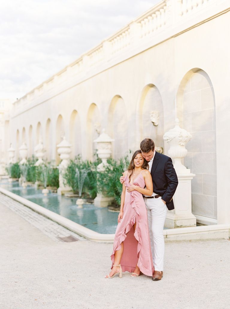 www.calliemanionphotography.com || Philadelphia Fine Art Film Wedding Photographer Engagement Photos at Longwood Gardens