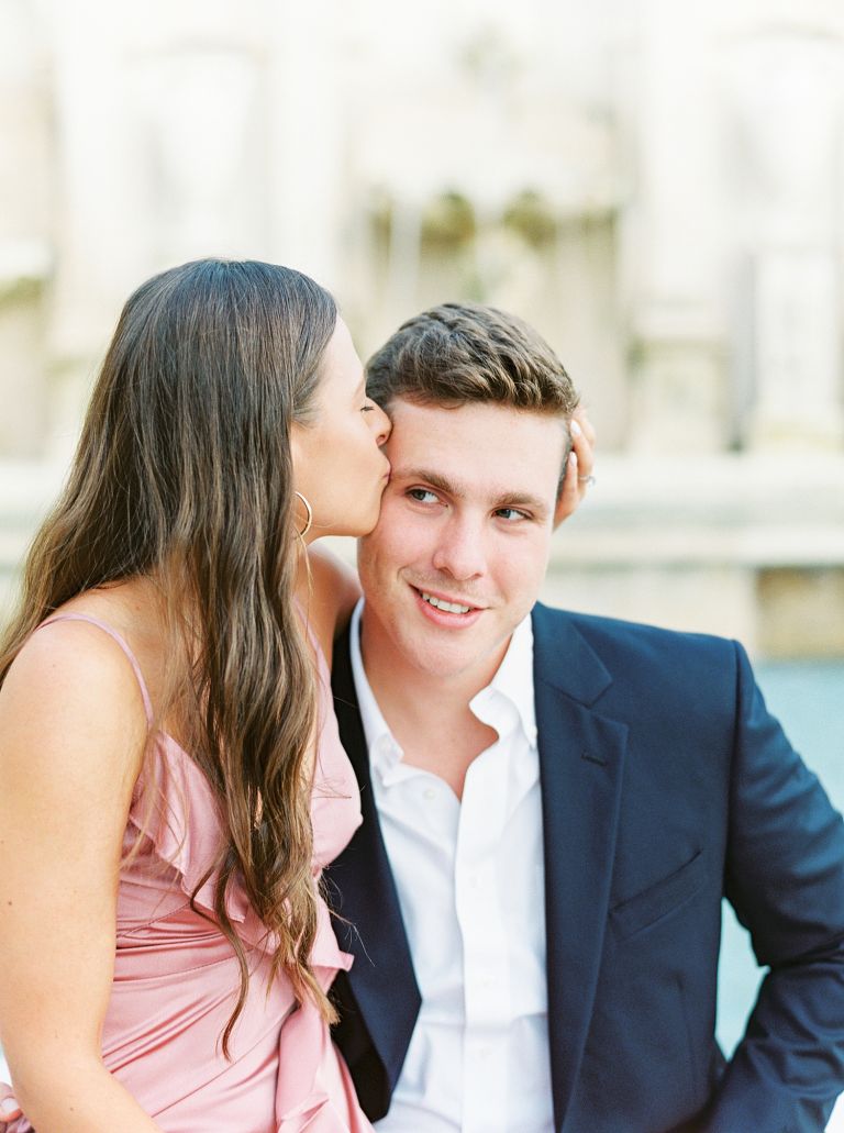 www.calliemanionphotography.com || Philadelphia Fine Art Film Wedding Photographer Engagement Photos at Longwood Gardens