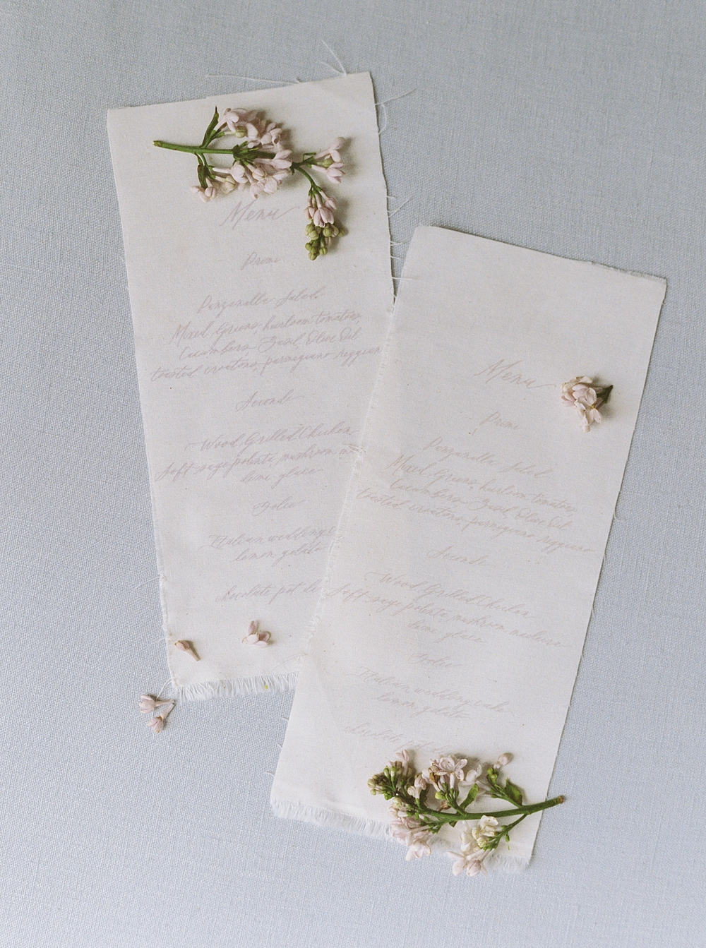 handmade calligraphy wedding menu, fine art wedding stationery, wedding menu, wedding invitations, southern wedding